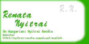 renata nyitrai business card